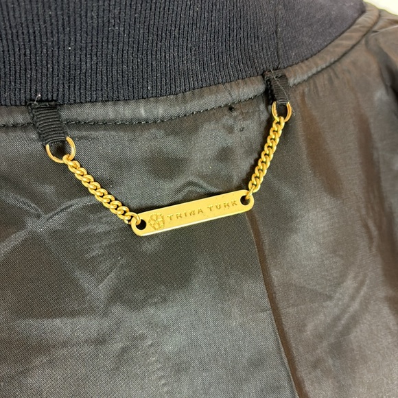 Golden TRINA TURK bomber jacket - Picture 5 of 7